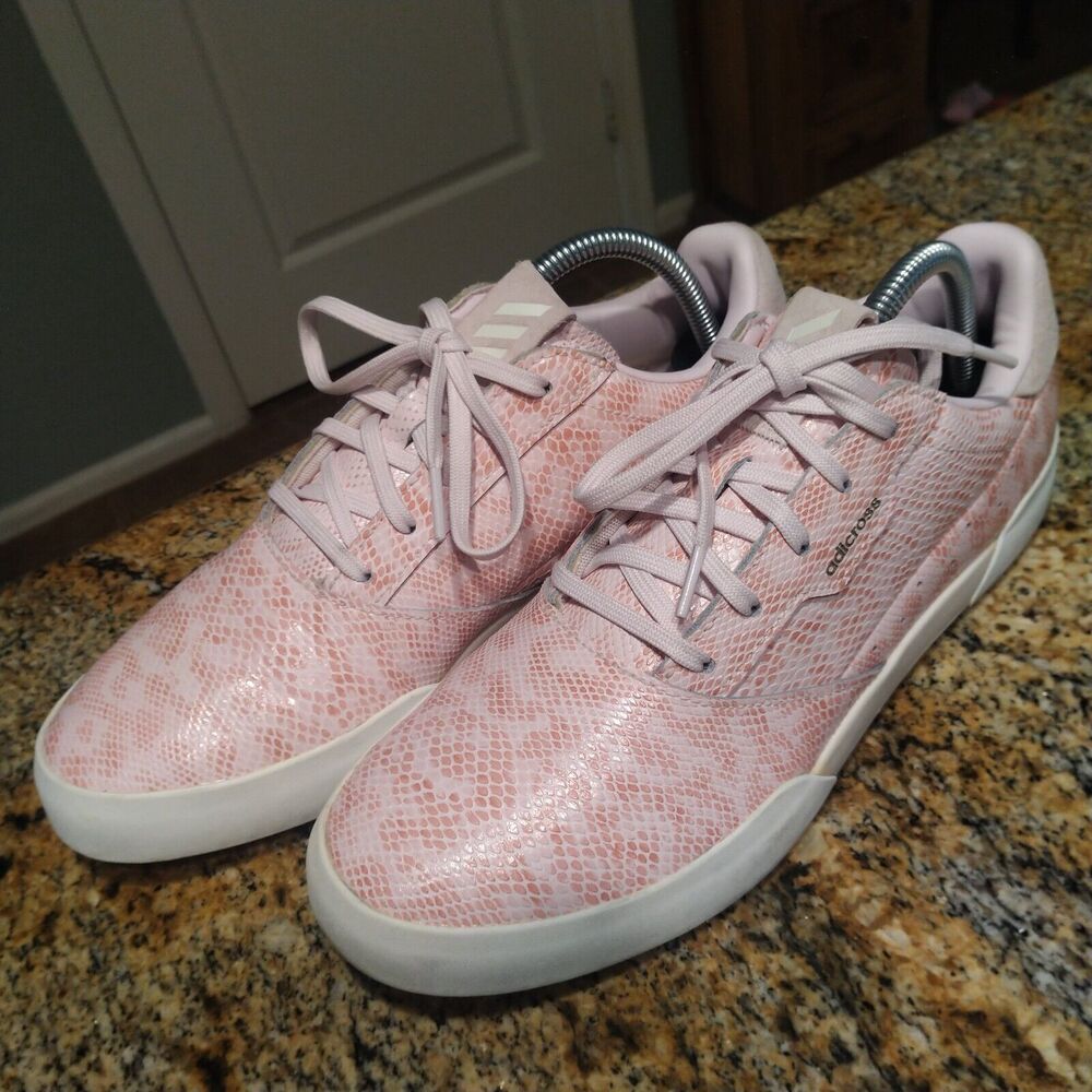 Adidas 2021 Adicross Retro Spikeless Golf Shoes Pink White Women's Sz 10
